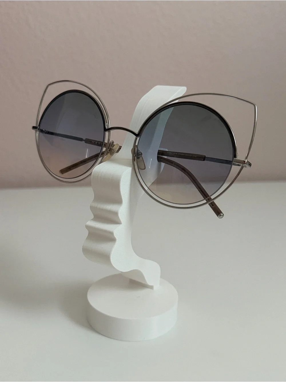 Marc Jacobs MARC 10/S Silver Cat-Eye Sunglasses w/ Case
